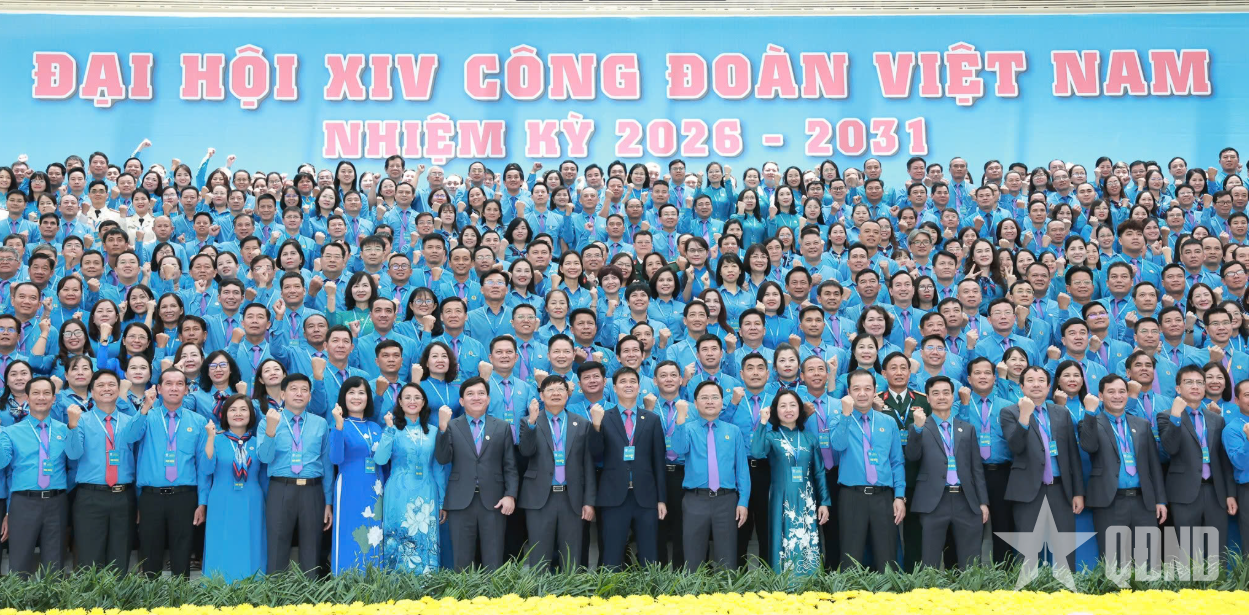 Hôm nay, khai mạc Đại hội XIV Công đoàn Việt Nam, nhiệm kỳ 2026-2031